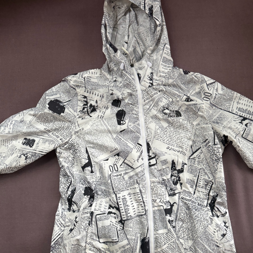The North Face Black and White Print Jacket